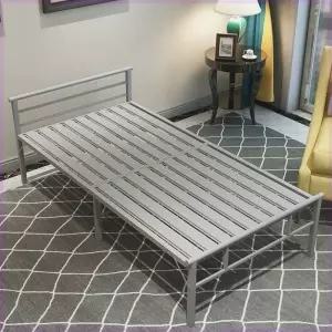 철제 침대프레임 접이식 베드 기숙사 싱글 고시원 원룸 북유럽 평상형 깔판