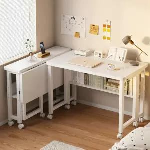 듀얼폴딩책상 원룸 테이블 공간 책꽂이 틈새 공간활용