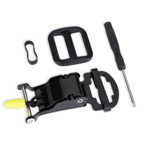 힐밸류핏 헬멧 퀵 릴리스 버클 키트, 스테인리스 스틸 래칫 헬멧 어댑터 턱 스트랩 최대 1인치, 모든 금속 오토바이 헬멧 액세서리, 하프, 3/4, 풀 페이스 헬멧 블랙 과 호환 가능