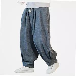 골덴 겨울 남성 빅사이즈 승복 계량 가을 한복 바지 남성용 개량 누비옷 기모 밴딩 법복