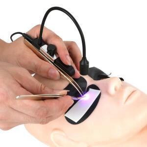 전문가용 LED 조명 UV 속눈썹 연장 라이트 램프 포함 족집게