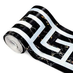 소이좀 PVC 벽지 테두리 현대 기하학적 벽 스티커 필 앤 스틱 월 뒷면 접착식 장식 타일 주방 캐비닛 화장실