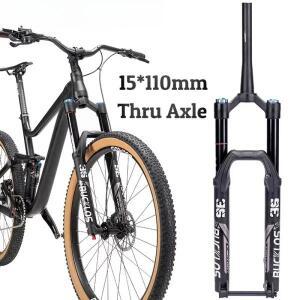 에어 포크 27.5/29인치 15110mm 160mm 트래블 쓰루 액슬 자전거 리바운드 조절 DH AM 부품