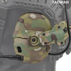 소음 감소 기능 포함 TH6 전술 헤드셋 헬멧 어댑터 사냥 or 사격용 에어소프트 귀마개 헤드폰