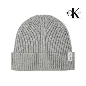 매장정품 캘빈클라인 정품 피셔맨 골지 니트 비니 모자 그레이 1410757