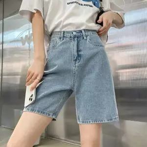 [하프클럽/]여자 사계절 데일리 데님 반바지 청반바지 데님숏팬츠