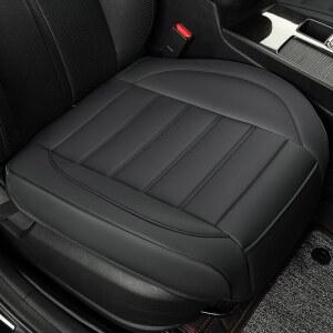 밴커풀 1팩 가죽 앞좌석 커버, 차량용 하단 시트 운전석 쿠션 럭셔리 프로텍터, 방수, 풀 랩, 대부분의 차량용, 세단, 트럭, SUV(블랙)