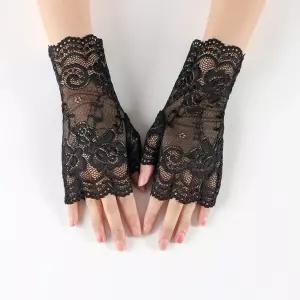 자외선차단 팔토시 검정레이스 1세트 레이스 망사팔토시 반장갑 손등커버