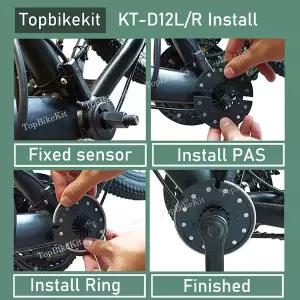 전기 자전거 전동 Ebike 좌우 KT-V12L R KT-D12L 듀얼 홀 PAS 센서 Julet 3P WP SM 플매트 카펫 러그 신호