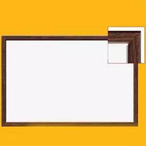 화이트보드 칠판 무늬목 웬지프레임 120x80cm 벽걸이 (WFK8ZXC)