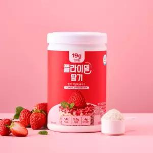 플라이밀 단백질 쉐이크 대용량 딸기, 630g, 1개