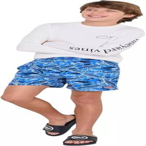 빈야드 바인즈 보이즈 프린트 채피 수영 트렁크 타이드 블루 낚시 L