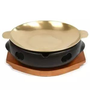 고품질 유기 고요남 전골냄비 그리들 사각 우드워머-대(KSJ) 유기 (WFK9UBG)