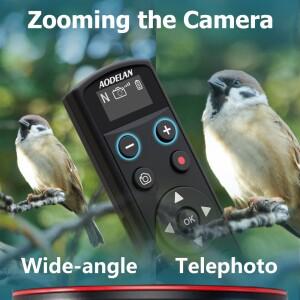 AODELAN USB-C Nikon 카메라 호환  충전식 Bluetooth 무선 원격 셔터 릴리즈 그립 삼각대 자화상 비디오 녹