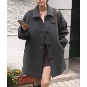 매장정품 코드그라피 CGP (우먼) 울 발마칸 하프 코트_멜란지그레이 CBEWWCS061MG 110601