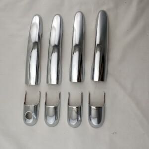 현대 투싼 자동차 핸들 커버 크롬 도금 문짝 허리 라인 보호 장식 스티커 2006-2009