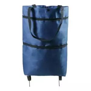 접이식 바퀴 장바구니 네이비 캐리어 대형 바구니 이동용 쇼핑 카트 (WFKA87X)