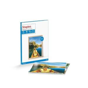스테이플 프리미엄 광택 사진 용지 8.5인치 x 11인치 50 /