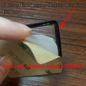 도니식 캐논 호환 EOS 350D 400D 용 외부 유리 카메라 화면 보호대 및 테이프 LCD 창 디스플레이 아크릴 1