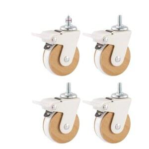 우드 터 바퀴 브레이크 가구 나무 교체 무소음