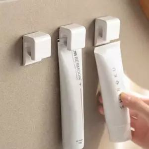 공중부양 치약걸이 무타공 치약 거치대 꽂이 홀더 튜브