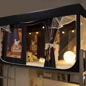 2층 침대 난방텐트 폭90x길이190x높이90cm 이층침대커튼 머튼 방안 수면 기숙사