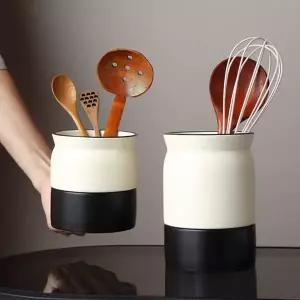 스탠딩 도자기 수저통 2size 1구수저통 젓가락통 조리기구보관함