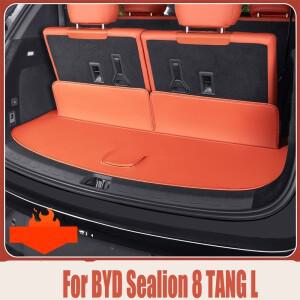 BYD 시리온 8 당 2025 가죽 자동차 트렁크 매트 리어 쿠션 카고 라이너 트레이 부트 러기지 커버 보호