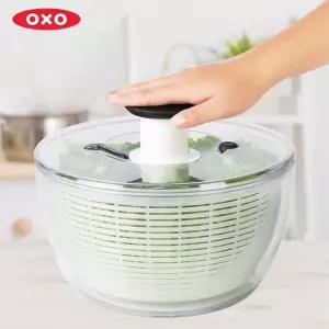 OXO 야채 탈수기 샐러드 음식물 스텐 나물 대형 그립 굿그립