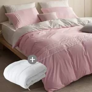 에스데코 LEO마이크로100프로 진드기방지 이불매카솜세트EK핑크