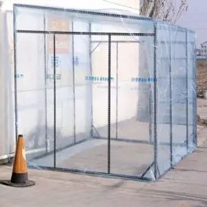 투명 텐트 벽면 비닐 옥상 썬룸 접이식 테라스