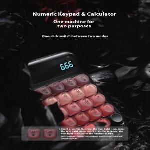 Lofree 립스틱 무선 블루투스 기계식 디지털 키보드 높은 외관 컴퓨터 계산기