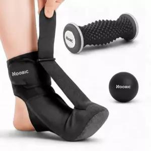 누빅 야간 부목 발 롤러 및 라크로스 볼로 긴장 힐 스퍼 아치 아킬레스 건염 편안하고 부드러운 보조기