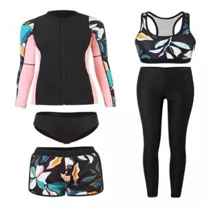 체형커버 여성빅사이즈 래쉬가드 3xl 4xl 수영복 긴팔 블랙 세트 루즈핏래쉬가드