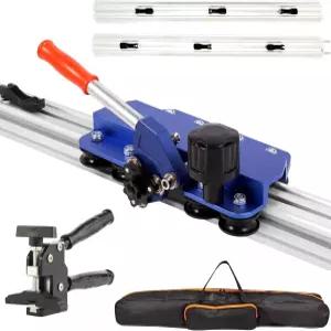 흡입 컵과 타일 플라이어가 내장된 71인치 전문 대형 수동 커터 푸시 나이프 3개 - 최대 4.7인치 두께의