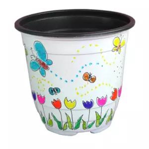 어린이집 새싹키우기 흰색 꾸미기 화분5P 50대 엄마 다용도실