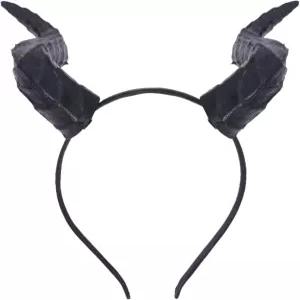 MOSTORY 데빌 드래곤 혼즈 헤드밴드 - 성인 할로윈 코스튬 파티 코스프레 르네상스 렌페어를 위한 데몬