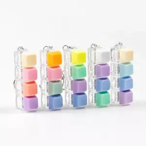 5Pcs 키보드 피젯 장난감 컬러풀 라우드 키 체인 4-in-1 클리커 스트레스 해소 불안 를 위한 감각적