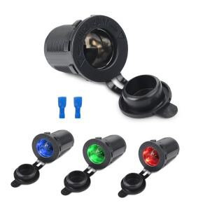 내열성 플라스틱 자동차 시가 라이터 소켓 충전기 12V 방수 액세서리 파워