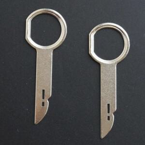 4PCS 메탈 자동차 라디오 스테레오 제거 추출기 키 릴리스 핀 헤드 유닛 오디오 Audi 호환 Ford 호환 Skoda