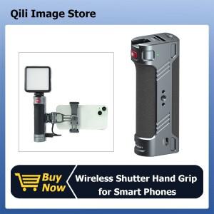 [호환품]Leaplight 전화 손잡이 블루투스 셔터 측면 핸들(콜드 슈 포함) 1/4 나사 -c(전화용) 마이크 채우