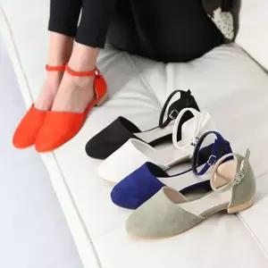 [하프클럽/]스웨이드 메리제인 플랫슈즈