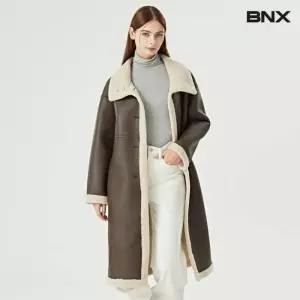 BNX 페이크레더 양털 롱 무스탕 코트 (BW4CT004L0) 366019
