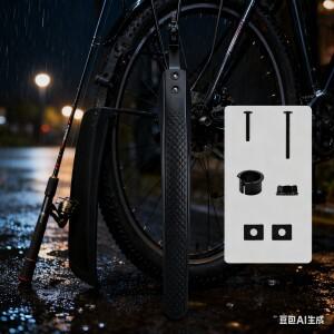 PP 플라스틱 앞/뒤 자전거 머드가드 -26/29인치  700C 로드 효과적인 방수 머드블록 고