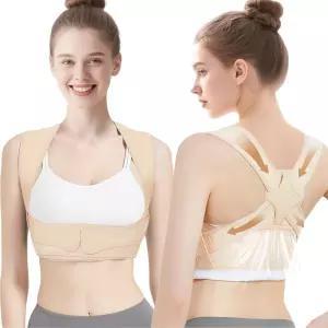 블랙YEW 여성 및 남성용 허리 보조기 자세 교정기 어깨 등 스트레이트너로 조절 가능한 상부 지지대 쇄골