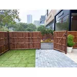 대나무 울타리 정원 탄화 펜스 담장 화단 정원꾸미기 텃밭