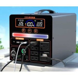 야외 캠핑 2000W 파워뱅크 가방형 휴대용 전력공급 1 5형 1 5도 사인파 정현파