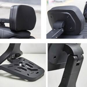 Benda Dark flag 450 500 바이크 오토바이 접이식 등받이 후면 수화물 랙 가죽 여행 가방 사이드 안장 브래