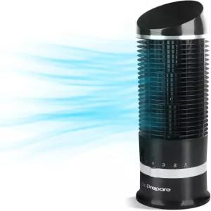 진동 타워 팬 3단 속도 조용한 냉각 60° 침실 홈 오피스 데스크톱용 16인치 개인 소형 블레이드리스 준비