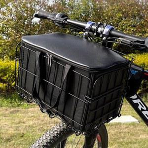 자전거 핸들바 바구니 가방 여행 메쉬 5L 사이클링 앞바구니 야외 보조 전기자전거